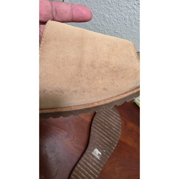 Sorel Women's Tan Suede Slide Sandals Slip-On Casual Flat Size 8.5 - Picture 8 of 8